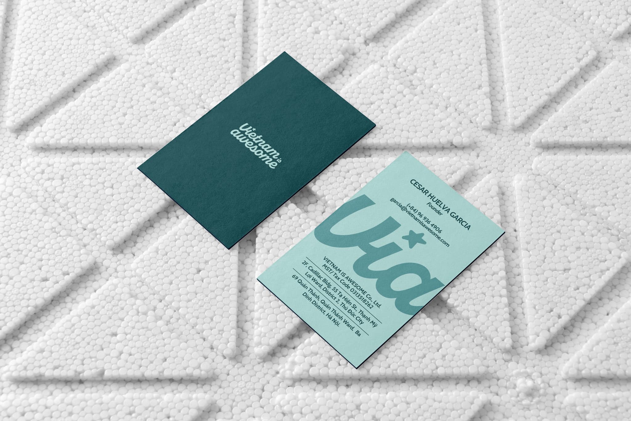 Free Business Cards on Styrofoam Mockup.jpg